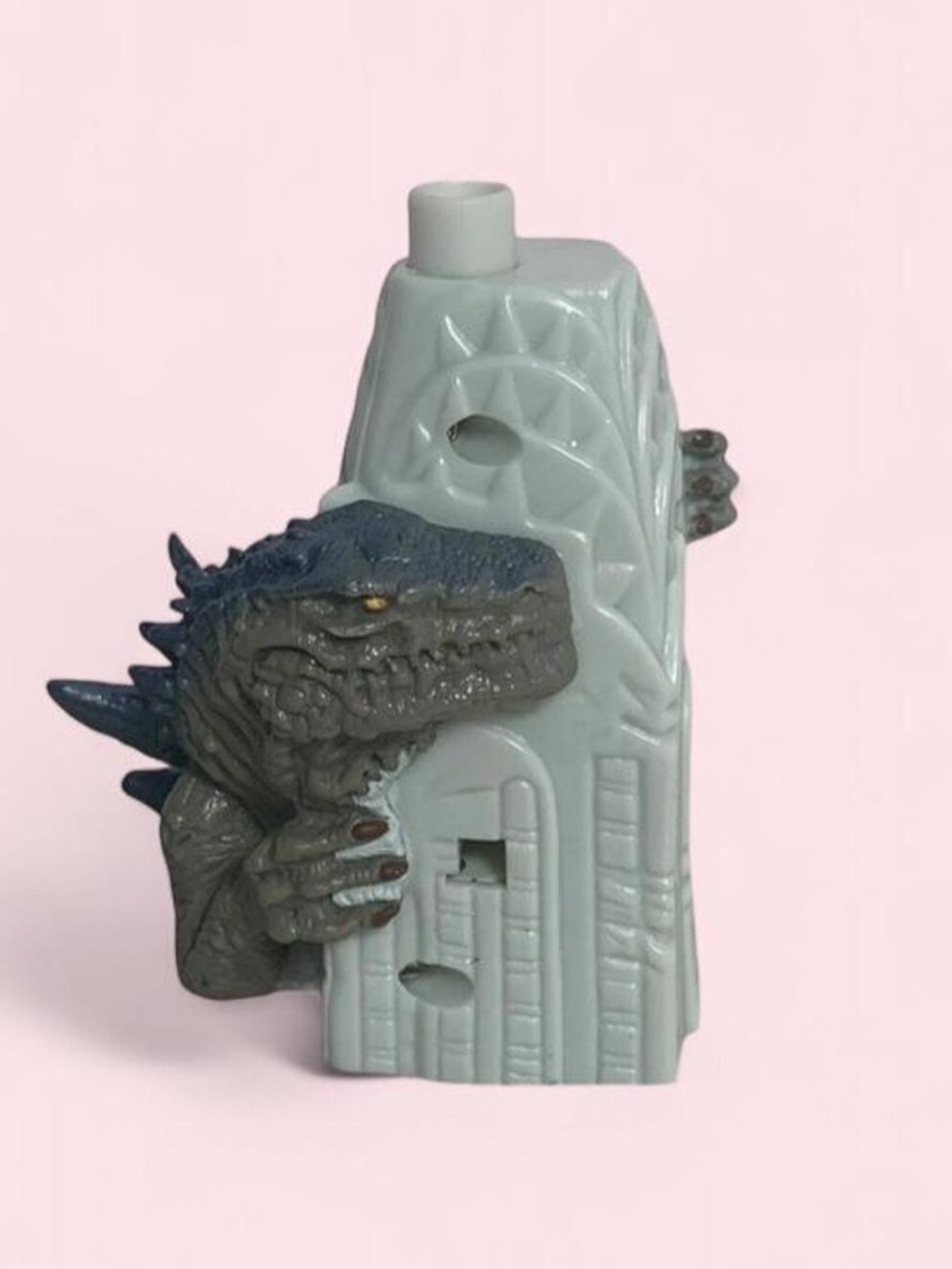 Vintage GODZILLA Figure Toy Tower (Helicopter Launcher) 1998 Taco Bell Applause
